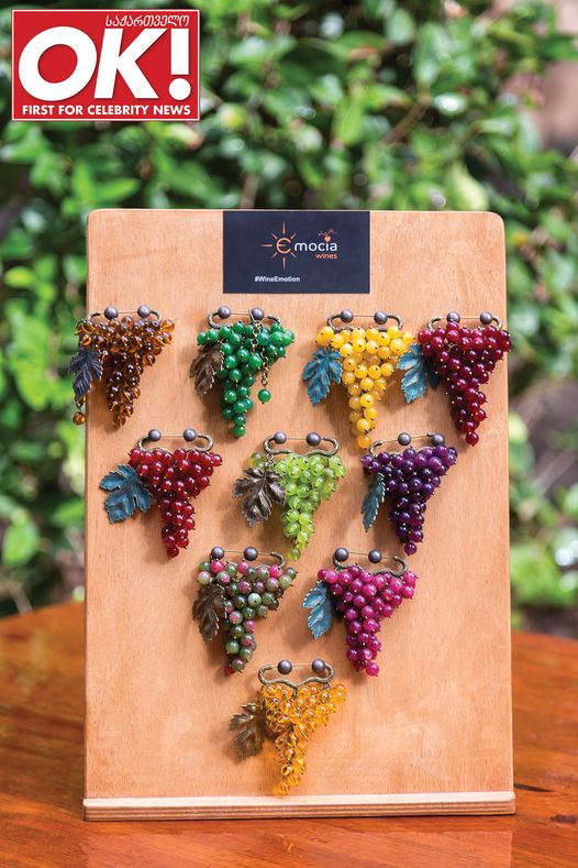 Grape brooches